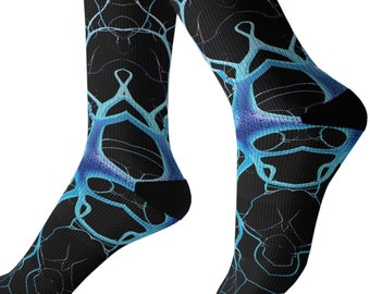Neuron Socks, Neuroscience Socks, Neurology Socks, Brain Socks for Science Lovers