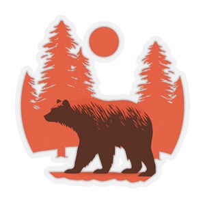 Mountain Bear Stickers, California Bear Stickers