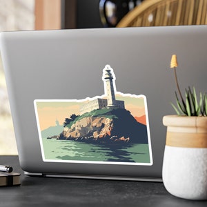 Alcatraz Aufkleber, Kalifornien Alcatraz Aufkleber, Bay Bereich Aufkleber, San Francisco Alcatraz Island Aufkleber, wasserdichte Vinylaufkleber