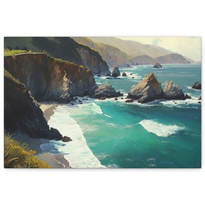 Big Sur Wall Art Digital Download, California Wall Art, Big Sur California Print, Pacific Coast Highway 1 Wall Art, Digital Download