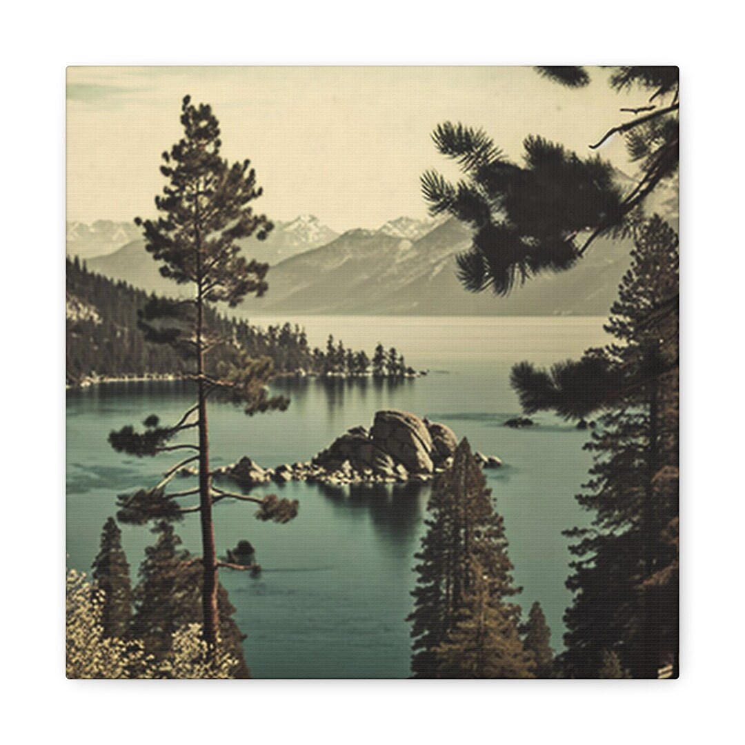 Lake Tahoe Wall Art Digital Download, California Landscape Wall Art