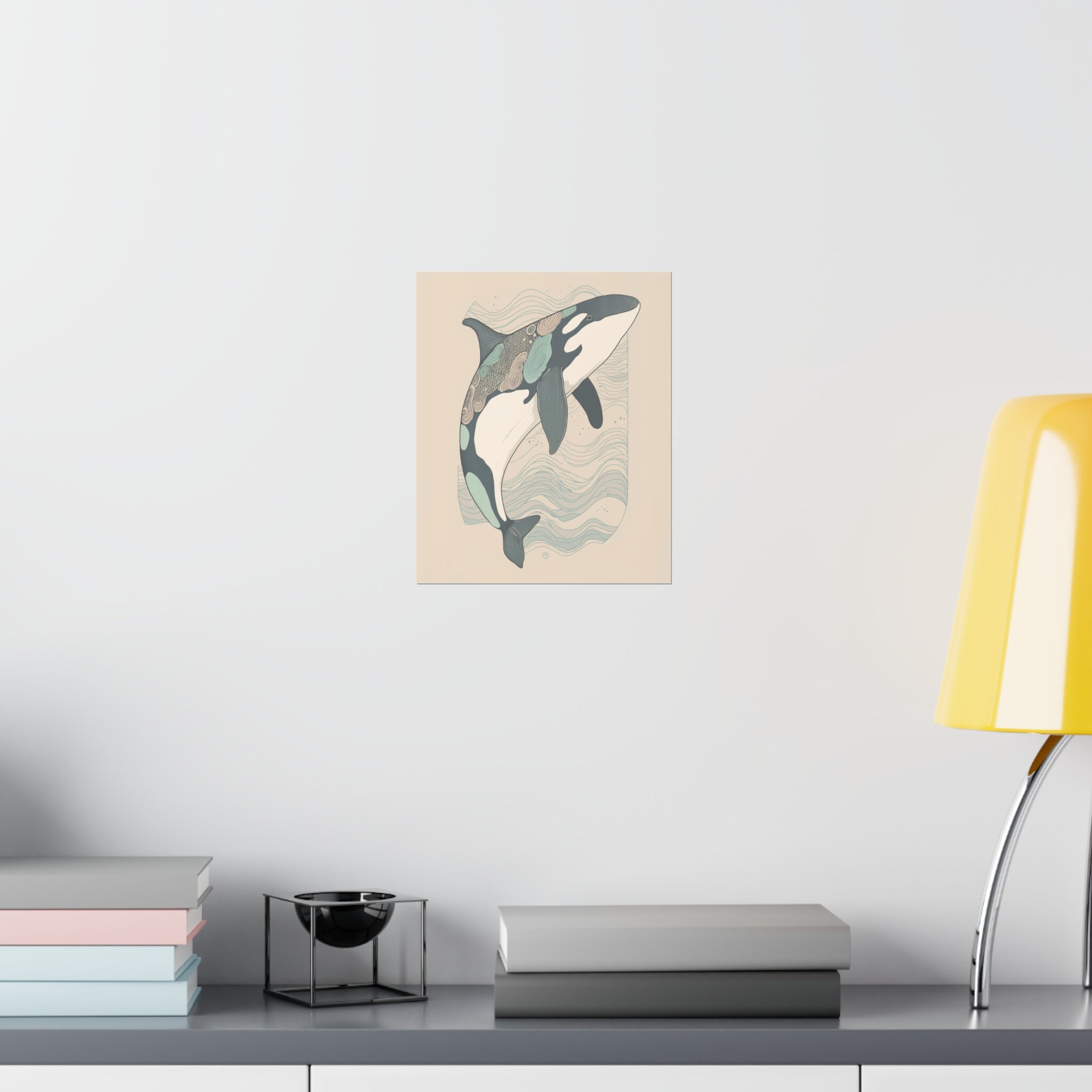 Orca Whale Wall Art Print, Killer Whale Wall Art Print, Kids Room Wall ...