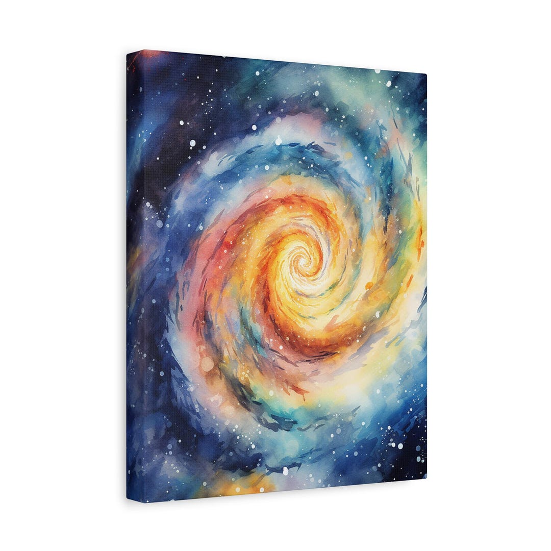 Spiral Galaxy Canvas, Spiral Galaxy Wall Art, Space Wall Art Canvas ...