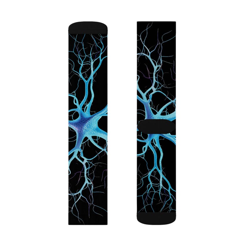 Neuron Socks, Neuroscience Socks, Neurology Socks, Brain Socks for Science Lovers image 3