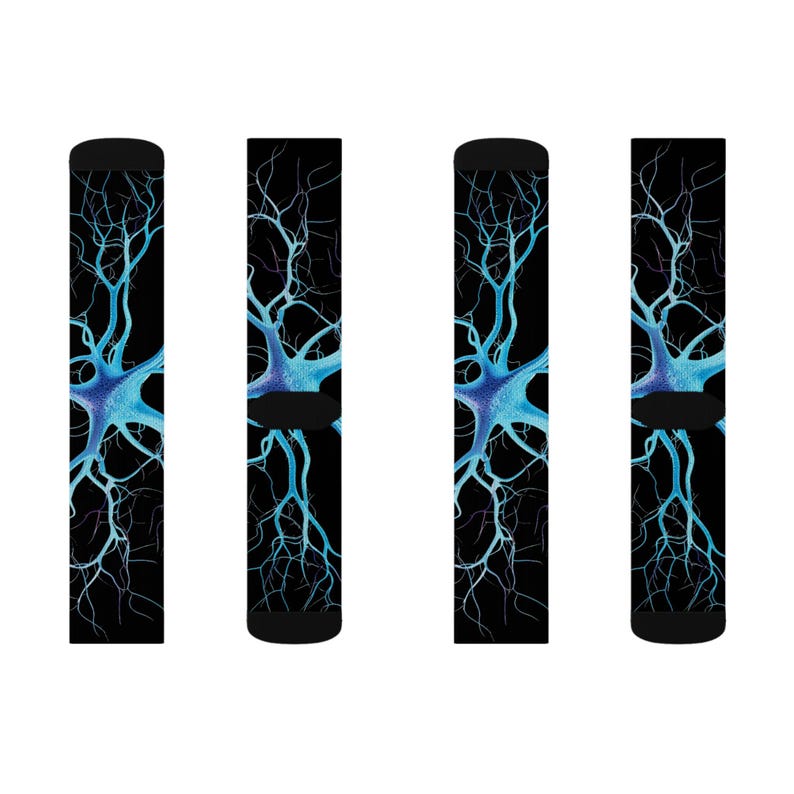 Neuron Socks, Neuroscience Socks, Neurology Socks, Brain Socks for Science Lovers image 5