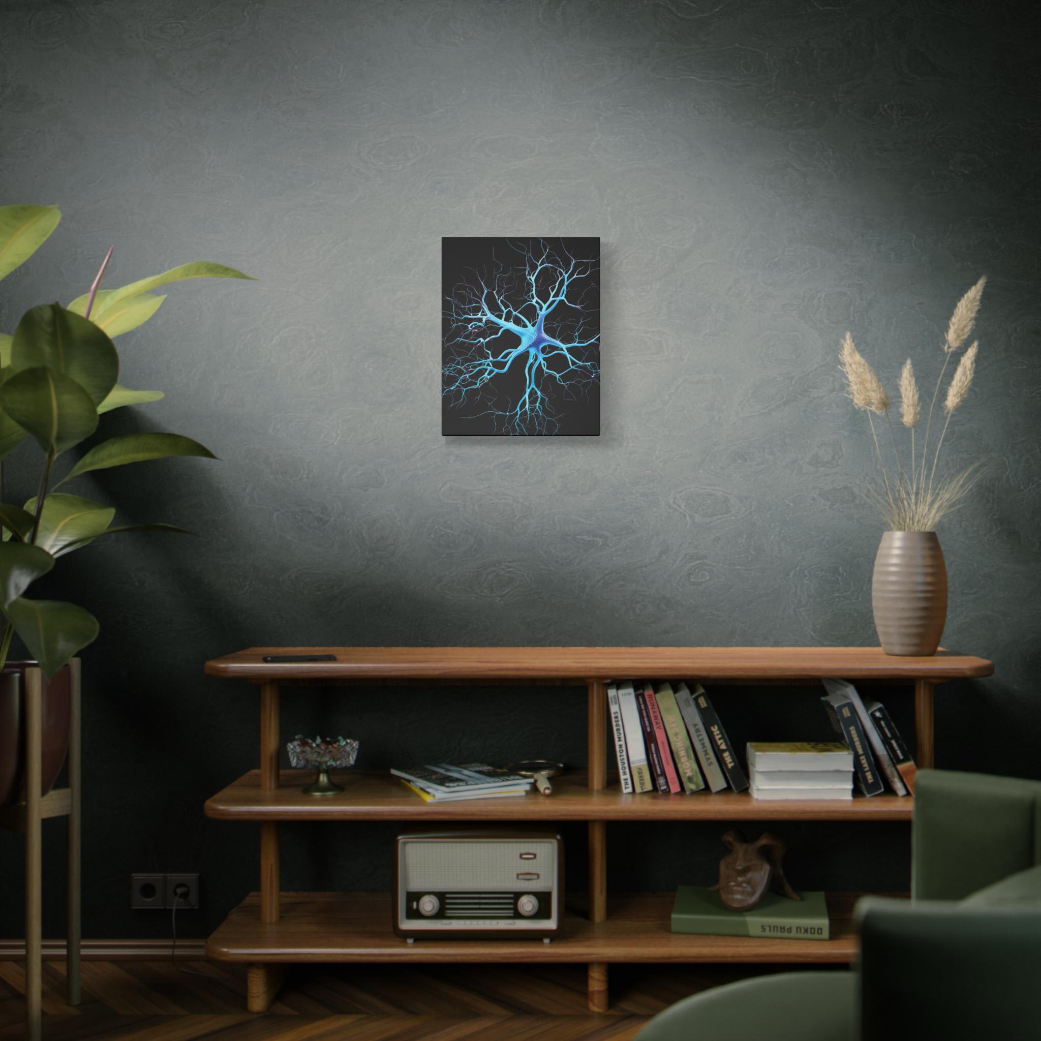 Neur Mural Neuron Wall Art Canvas, Brain Wall Art, Stylized Neuron Wall Art - Etsy