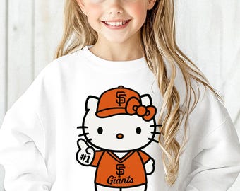 Hello Cat Baseball DTF Transfer Birthday DTF for Kids and Adults Cute Sports Fan Gift DIY dtf Printing Heat Press Ready