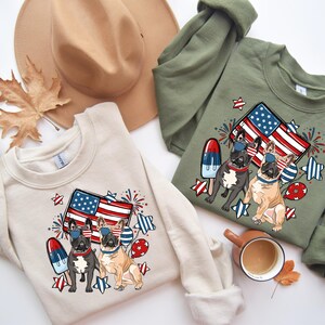 4th of July Dog DTF Transfer Dog Mom dtf Print Patriotic Dog dtf Independence Day dtf Dog Lover dtf USA Flag DTF Transfer