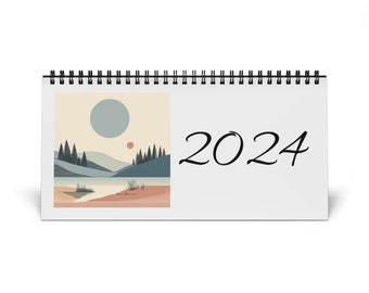Desktop Calendar 2024 - Spanish and English