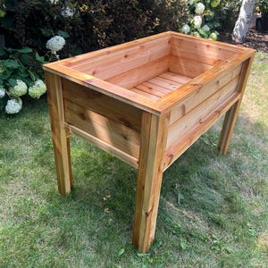 DIY (doe-het-zelf) l48 x 26 x h 29 inch/plattegrond verhoogde tuin/Cedar verhoogde plantenbak/pdf-plattegrond/doe-het-zelf plantenbak/verhoogd bed voor groenten en fruit