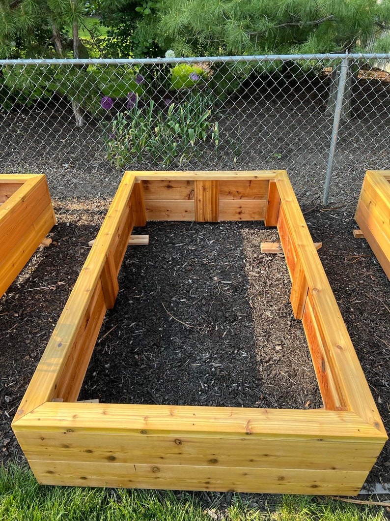 DIY Raised Bed Garden Box Plans Cedar Planter Plans Cedar Etsy