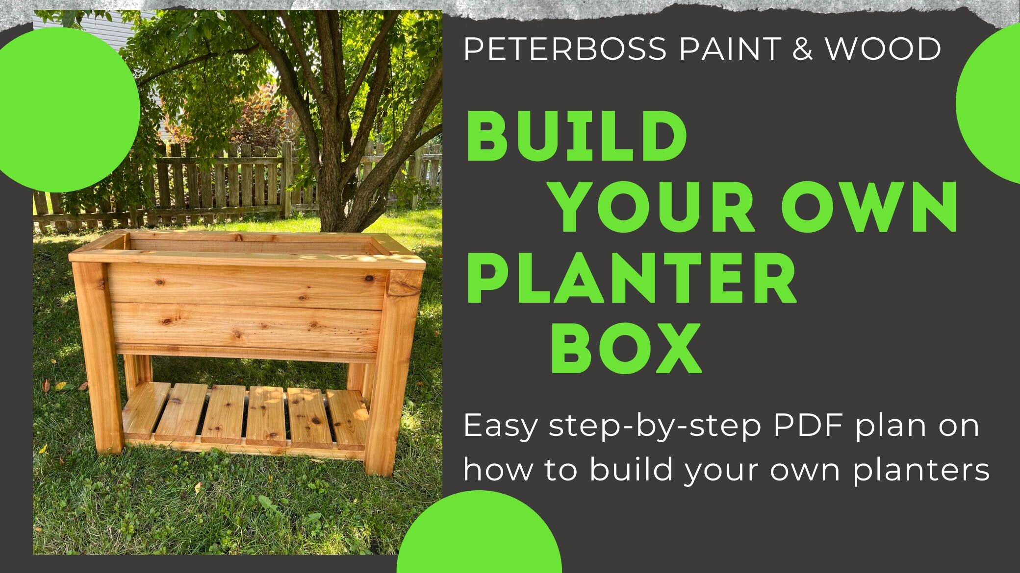 DIY Cedar Raised Garden Planter Box Plan (PDF Download) - Etsy
