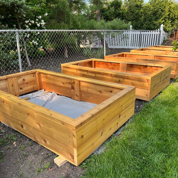 DIY (do-it-yourself) Raised Bed Garden Box Plans - Cedar Planter Plans - Cedar beds - Garden Box - Outdoor - PDF File