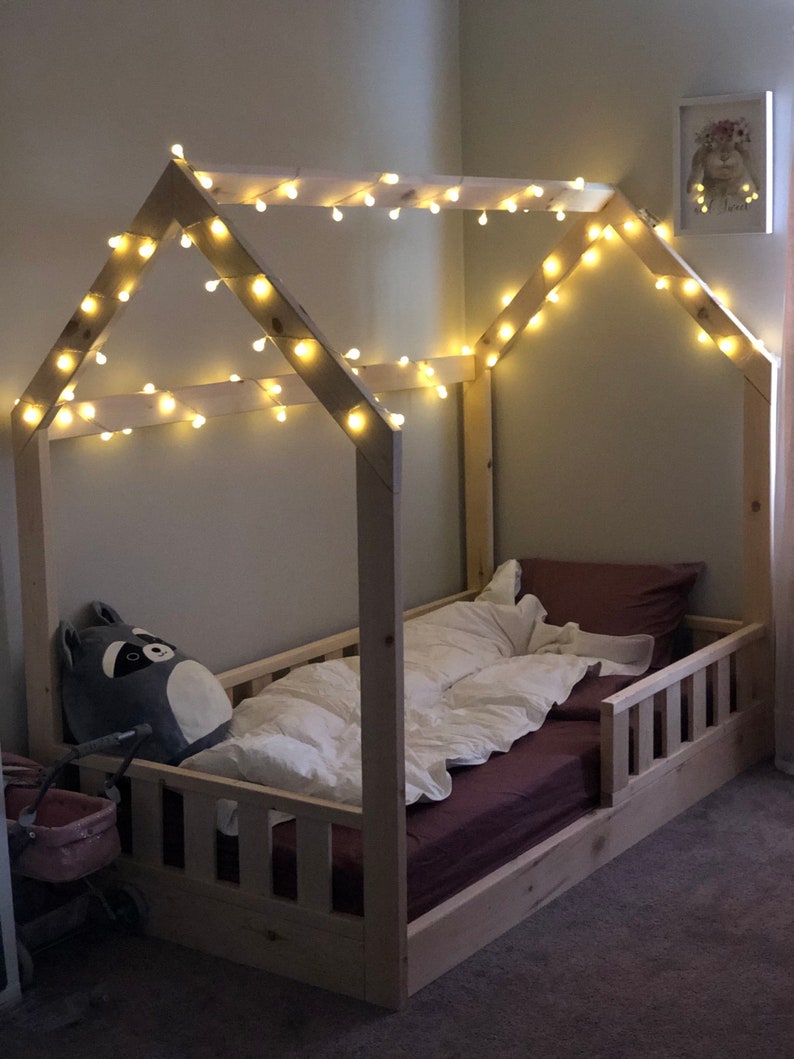 Twin Size House Bed PDF Plan, Montessori Bed Plan, DIY Project, House