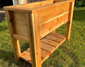 Cedar Raised Garden Bed Plans: DIY Elevated Planter (PDF Plan)