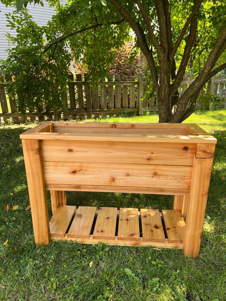 DIY Cedar Raised Garden Planter Box Plan (PDF Download) - Etsy