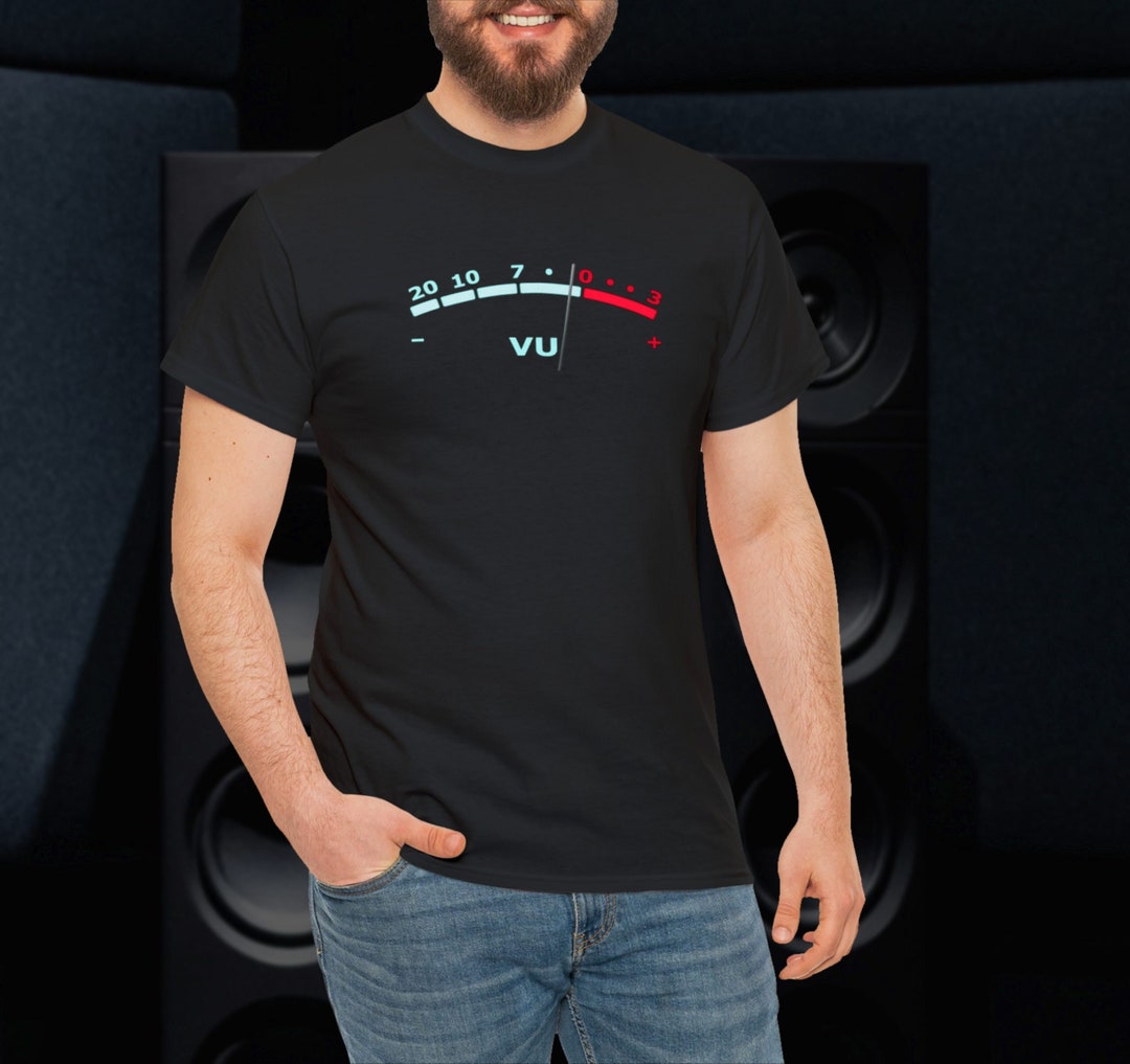 Audio Meter Tshit VU Meter Tee DJ Shirt Audiophile Sound - Etsy