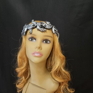 Silver Filigree Warrior Fantasy Fae Headpiece Circlet