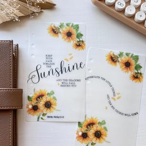 Sunflower Dashboards for A6 Binders