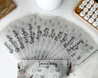 Monthly Affirmations 1K Savings Challenge Set