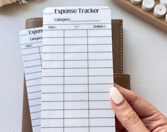 Laminated Expense Tracker: Reusable Budgeting Card