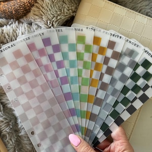 Checkered Era A6 Binder Bookmarks | The Millennial Dollar X Simply Budgeted Collab