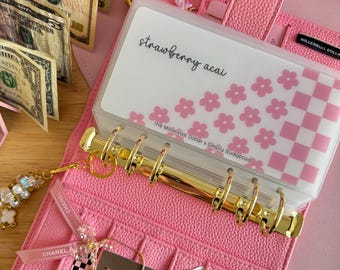 2.0 Floral Checkered A6 Binder Cash Inserts | The Millennial Dollar X Simply Budgeted Collab
