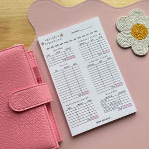 Paycheck Breakdown Notepad