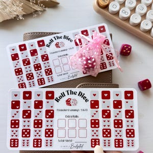 Tarjeta de desafío de ahorro Roll The Dice