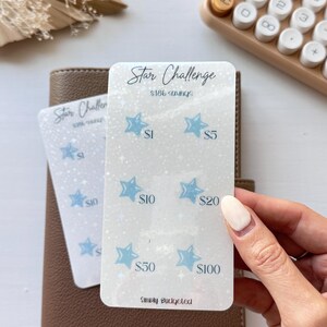Tarjeta de desafío de ahorros Star Challenge / Colección Glow Up 2025