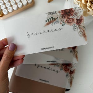 Boho Floral A6 Bargeld Umschlag Einsätze