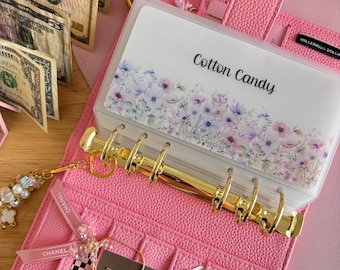 Cotton Candy Wildflower A6 Cash Envelope Inserts