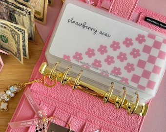 2.0 Floral Checkered A6 Binder Cash Inserts | The Millennial Dollar X Simply Budgeted Collab