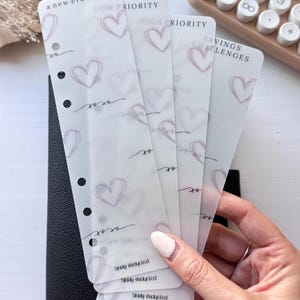 Category Bookmarks for A6 Binders | 2025 Glow Up Collection