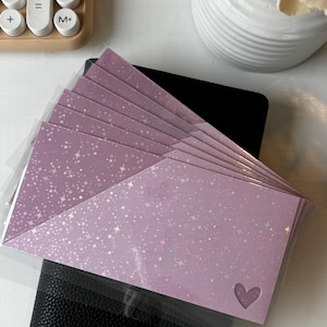 Glitter A6 Bargeld Umschläge