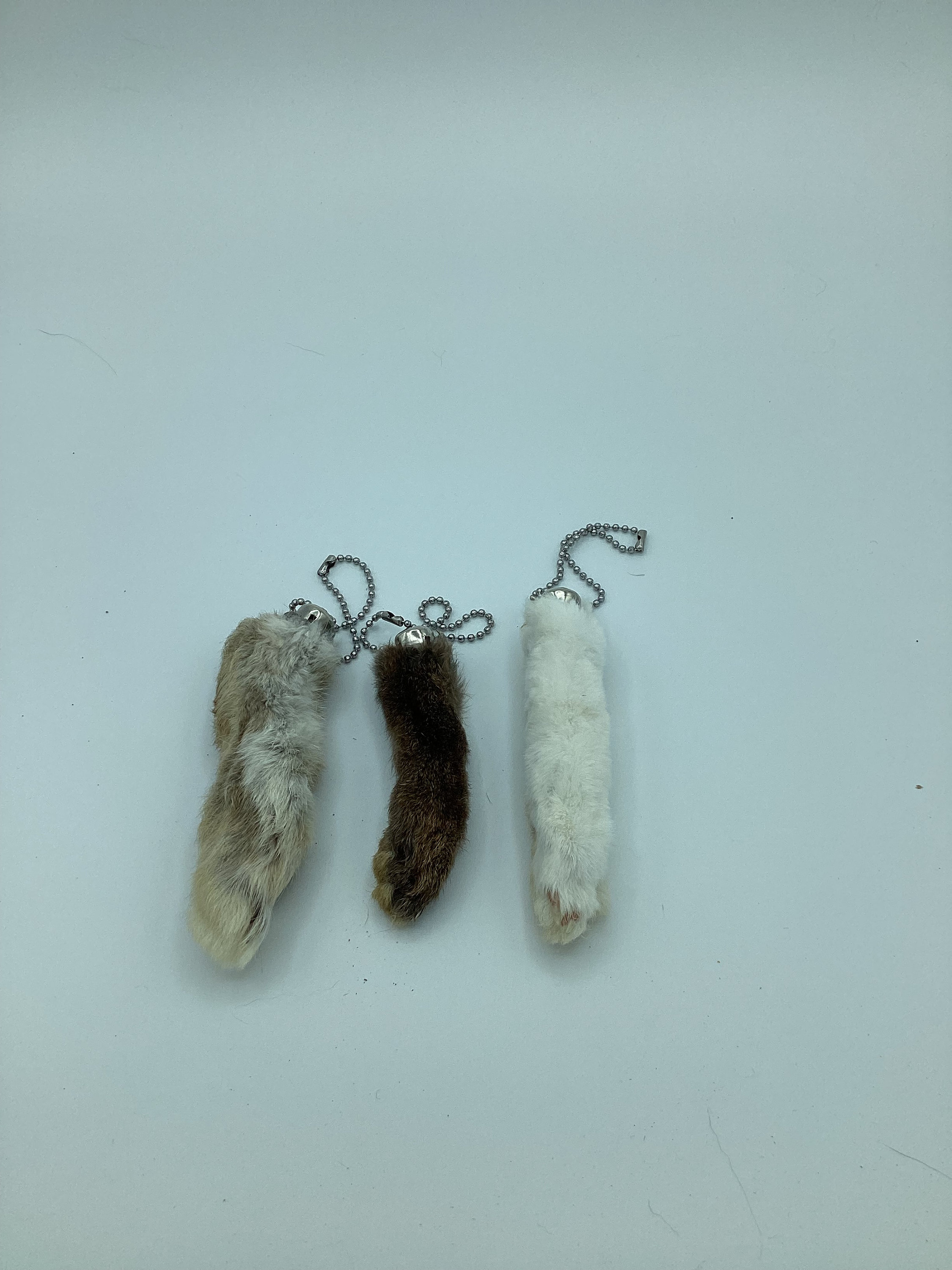 Rabbit Foot Keychain, Bunny Tail Keychain, Real Rabbit Foot, Farm