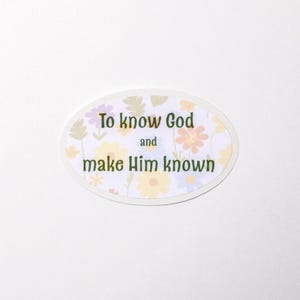 Floral Classical Conversations Motto Sticker|Water Resistant Sticker|Glossy Finish|2.5&quot;Sticker|Homeschool|Water Bottle Sticker|CC