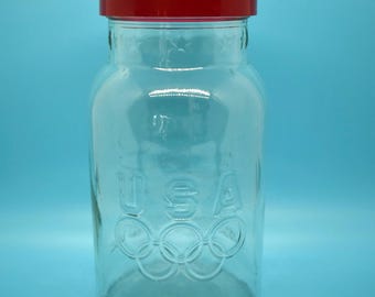 Maxwell House Sponsor 1992 Olympic Team Jar with Lid