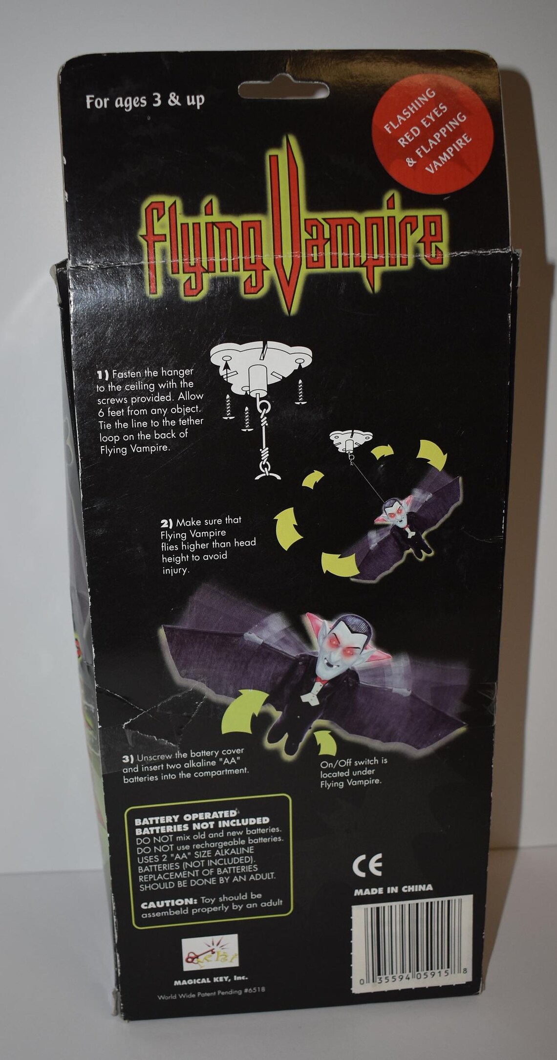 Halloween Flying Vampire With Flapping Wings and Light up Eyes by ...
