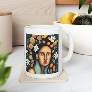 Indigenous Goddess Ceramic Coffee Mug 11oz