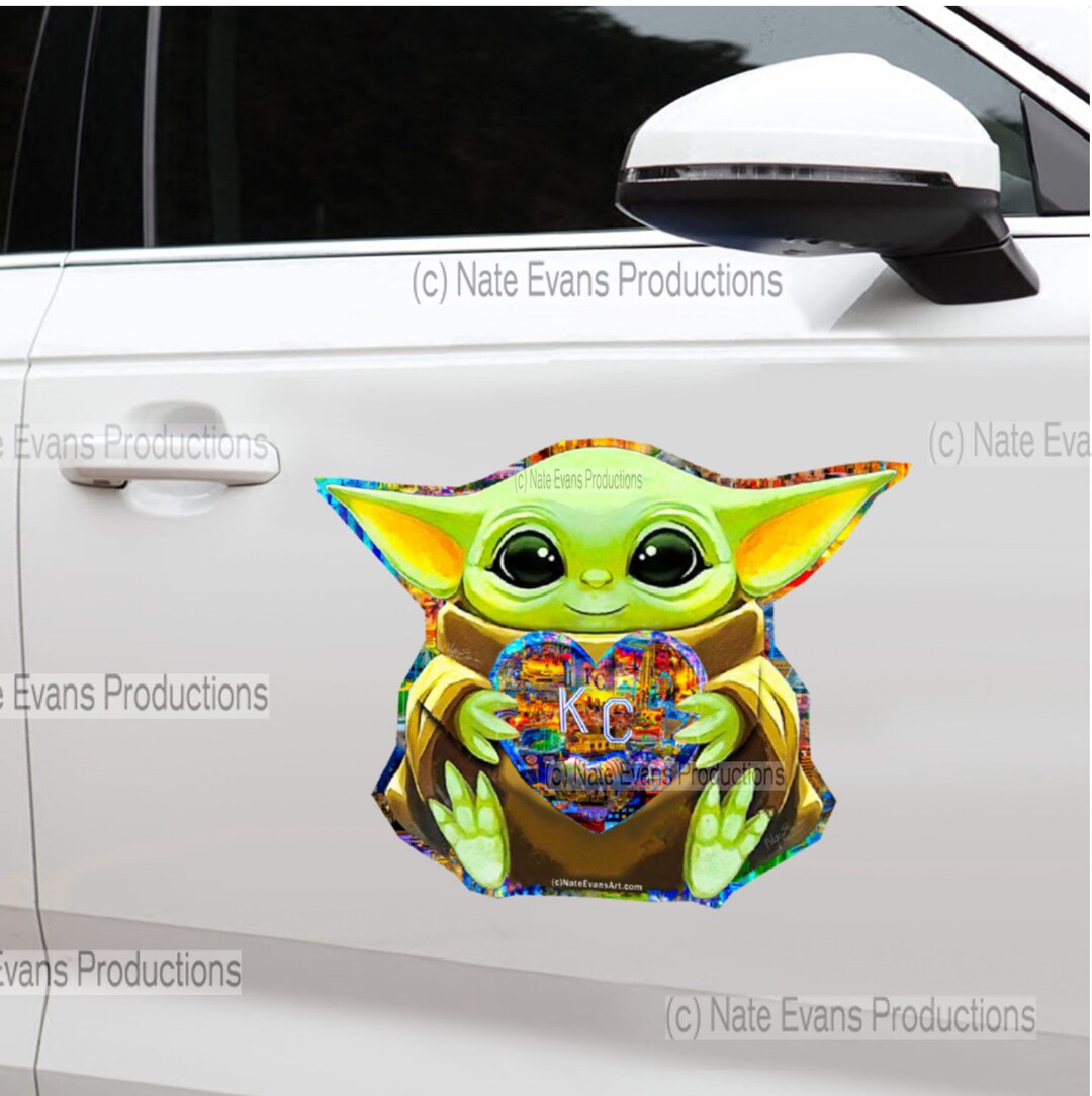 BABY YODA Car kansas City Etsy