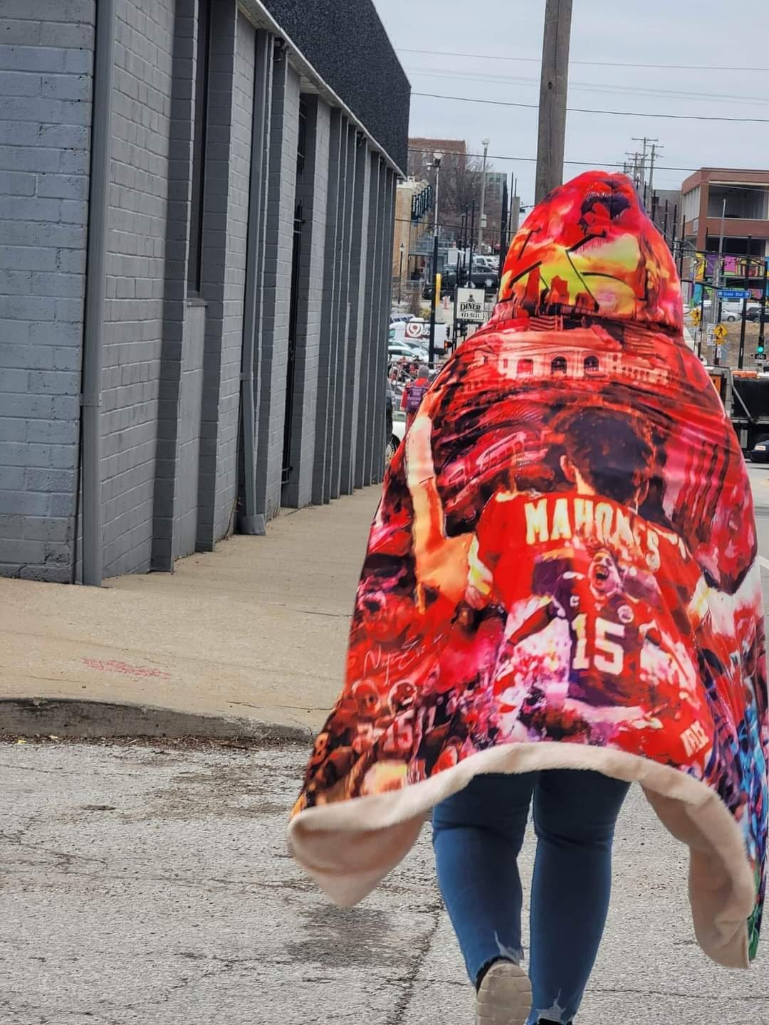 Discover CHIEFS Hooded Blanket