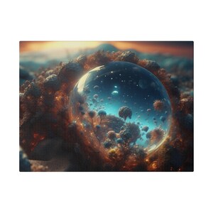 Fantastic Microcosm Starry Night Canvas Art | Multiple Sizes | Space Lovers Decor