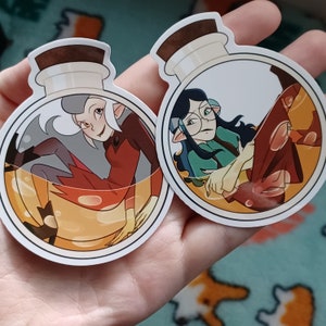 Elixir Sisters [TOH] Clear Vinyl Sticker