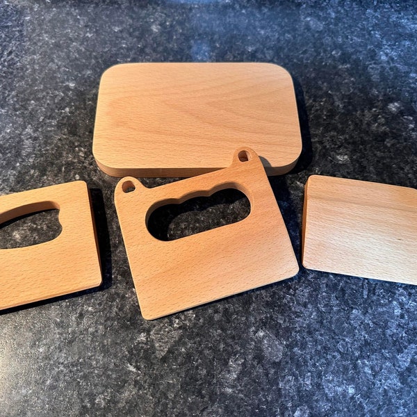 Couteau en bois Montessori, Cadeau enfant, couteau pour enfants, couteau pour tout-petits, Jouet cuisine, Couteau en bois sécuritaire