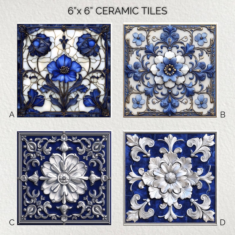 Art Deco Porcelain Tile - Etsy UK