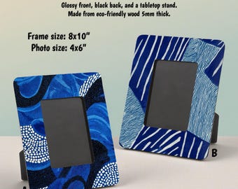Decorated Picture Frame - Holds 4” x 6” Photos - Eco Friendly - Can Be Customized