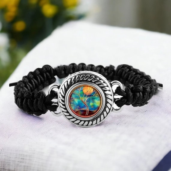 Handmade Tree of Life Snap Charm: Silver Plated Interchangeable Jewelry (18mm)