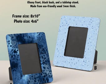 Decorated Picture Frame - Holds 4” x 6” Photos - Eco Friendly - Can Be Customized