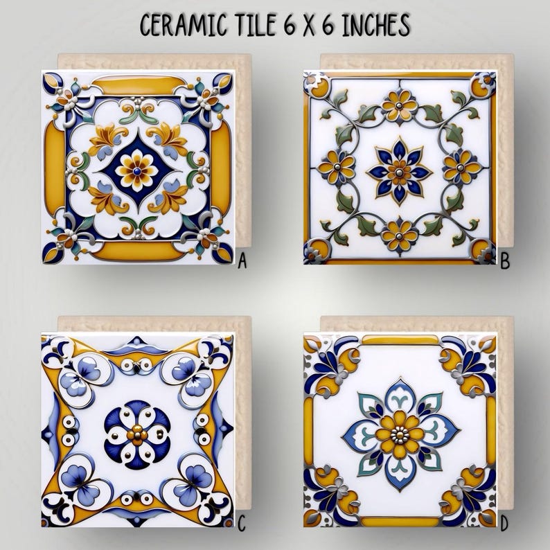 Ceramic Tile: Glossy Wall Art, Trivet, or Easel Display (6x6 Inches) - Etsy